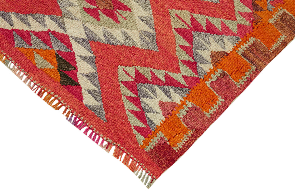 Vintage Heriki Kilim Runner - Hand Restored 95x337cm detail image 4 at Sama Rugs