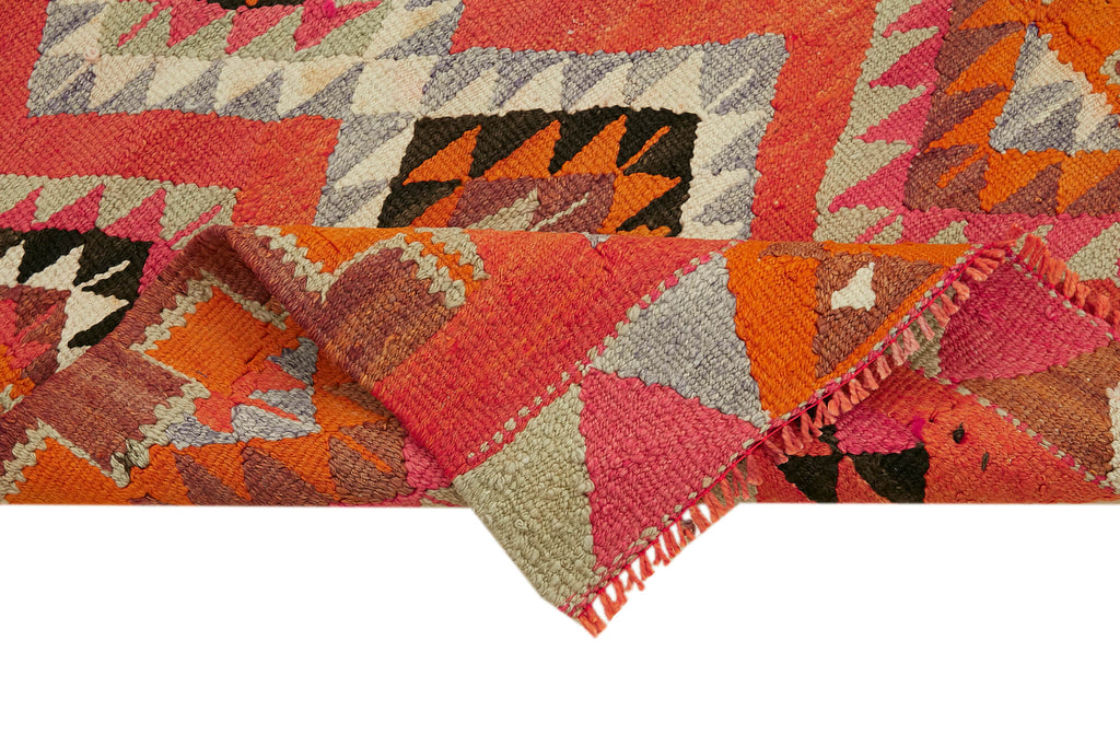 Vintage Heriki Kilim Runner - Hand Restored 95x337cm detail image 6 at Sama Rugs