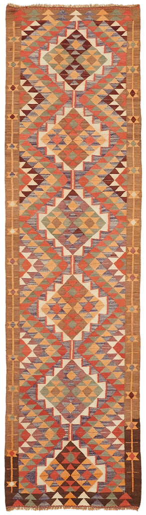 Vintage Heriki Kilim Runner - Collected Kilim 106x358cm at Sama Rugs