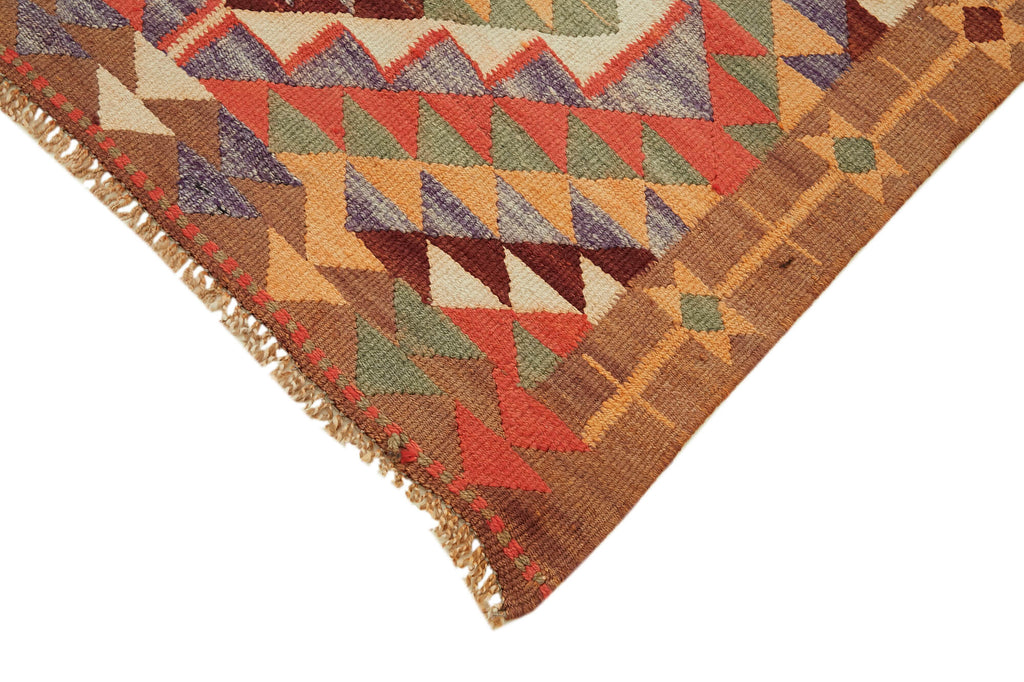 Vintage Heriki Kilim Runner - Collected Kilim 106x358cm detail image 4 at Sama Rugs