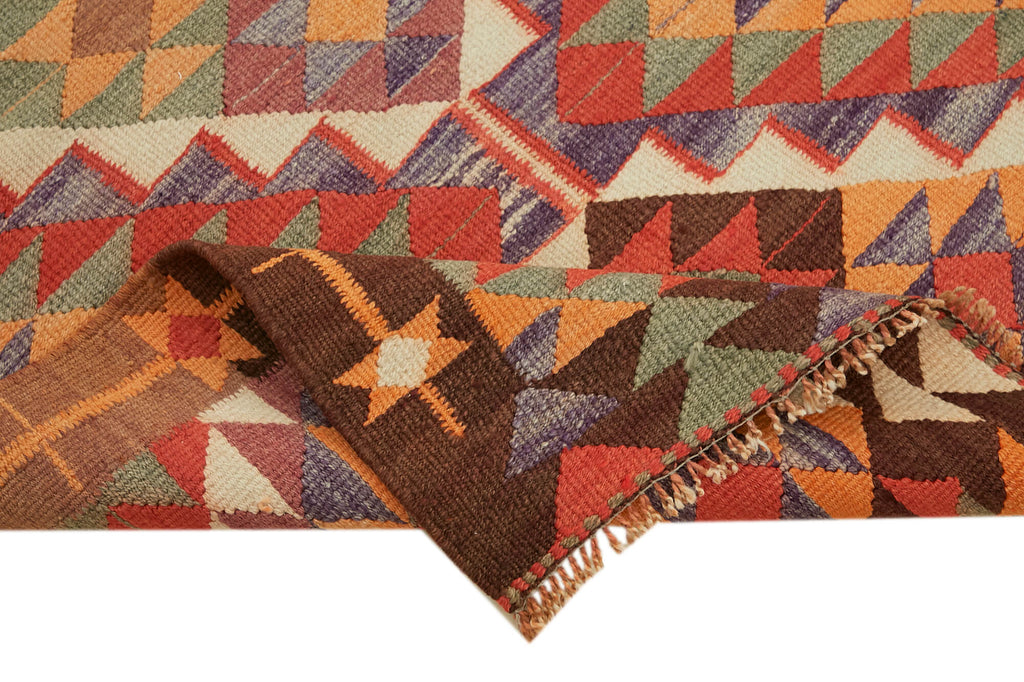 Vintage Heriki Kilim Runner - Collected Kilim 106x358cm detail image 6 at Sama Rugs