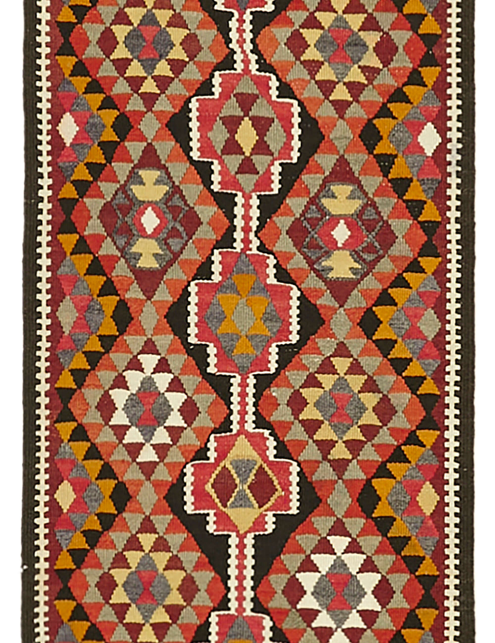 Vintage Heriki Kilim Runner - Woven Journey 83x363cm