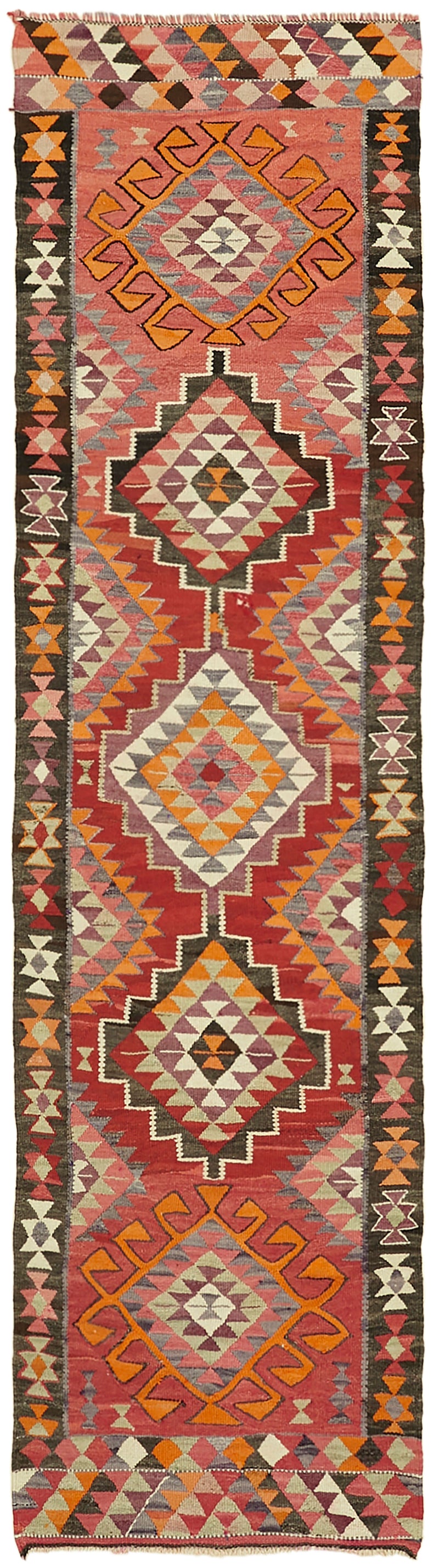 Vintage Heriki Kilim Runner - Global Heritage 100x345cm at Sama Rugs