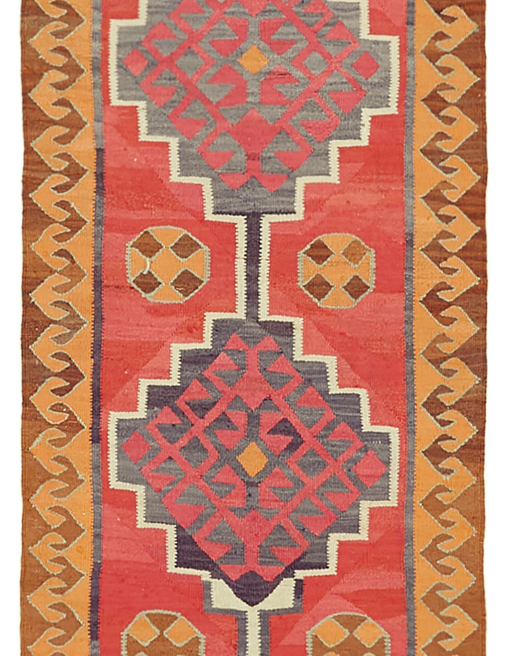 Vintage Heriki Kilim Runner - Timeless Passage 98x326cm