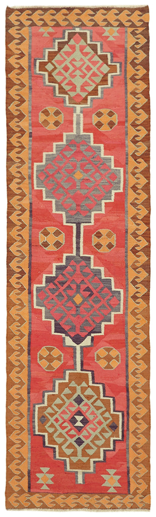 Vintage Heriki Kilim Runner - Timeless Passage 98x326cm at Sama Rugs