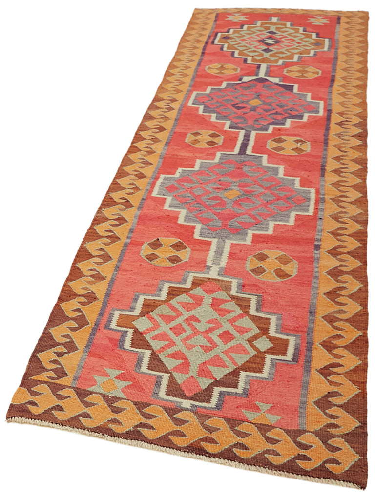 Vintage Heriki Kilim Runner - Timeless Passage 98x326cm detail image 3 at Sama Rugs
