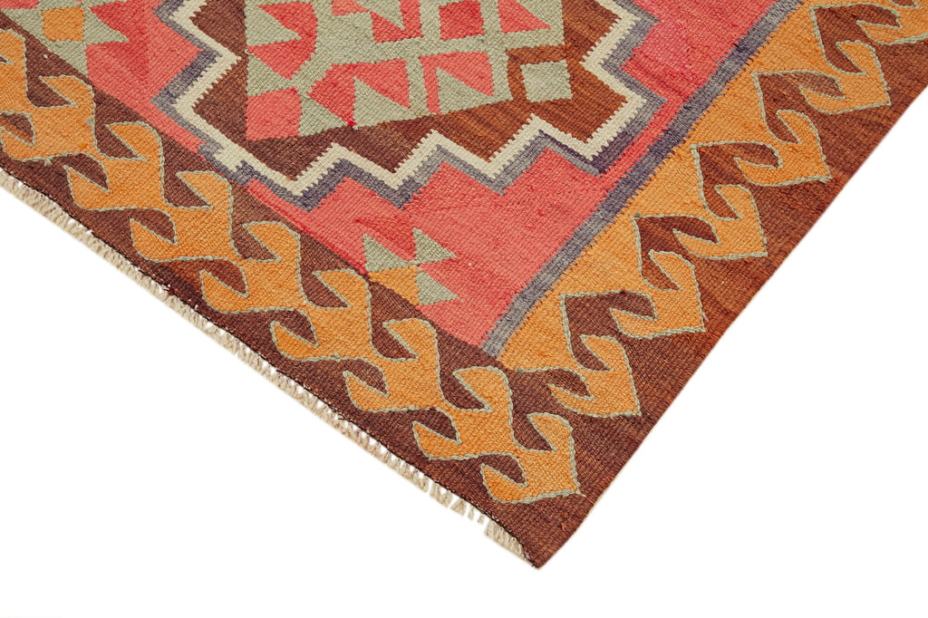Vintage Heriki Kilim Runner - Timeless Passage 98x326cm detail image 4 at Sama Rugs