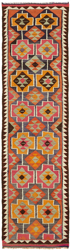 Vintage Heriki Kilim Runner - Heritage Trail 93x322cm at Sama Rugs