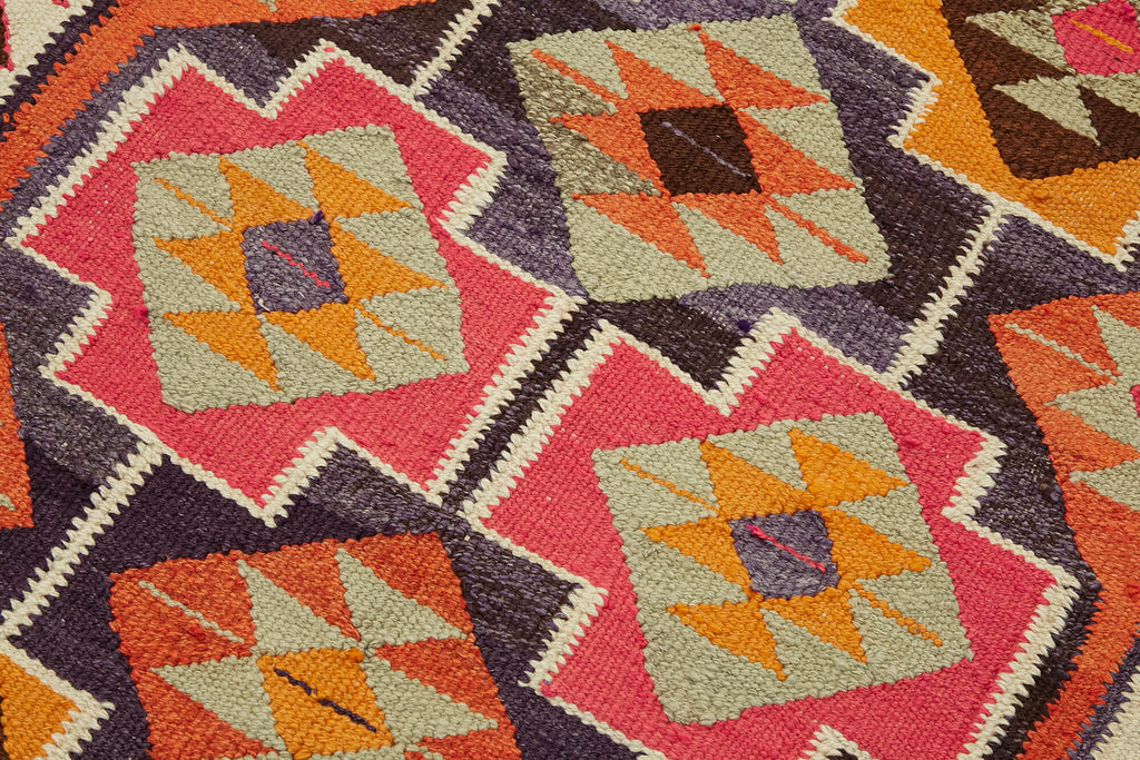 Vintage Heriki Kilim Runner - Heritage Trail 93x322cm detail image 5 at Sama Rugs