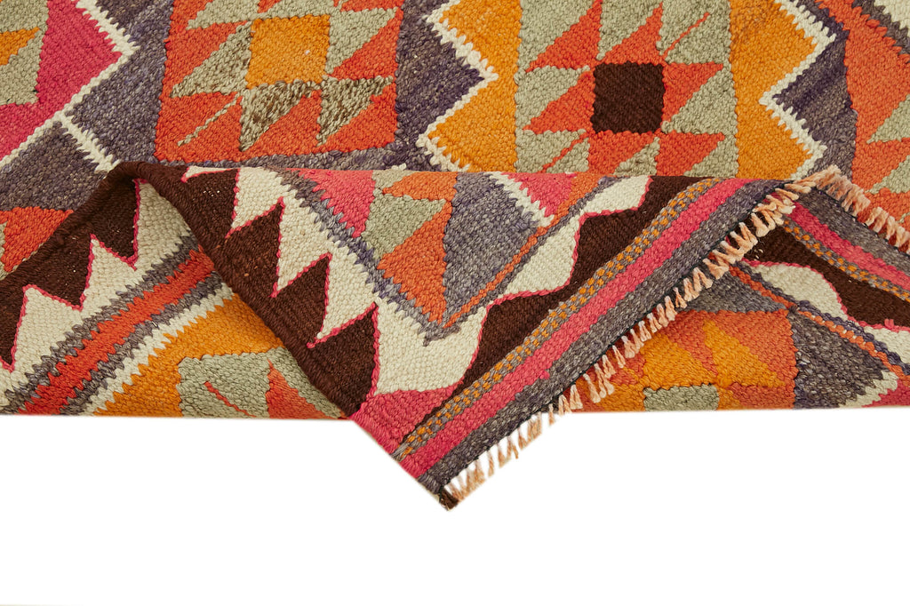 Vintage Heriki Kilim Runner - Heritage Trail 93x322cm detail image 6 at Sama Rugs