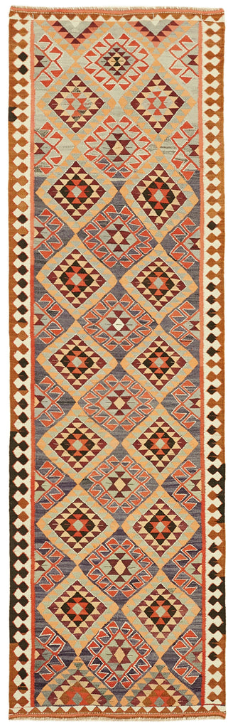 Vintage Heriki Kilim Runner - Collected Corridor 111x350cm at Sama Rugs