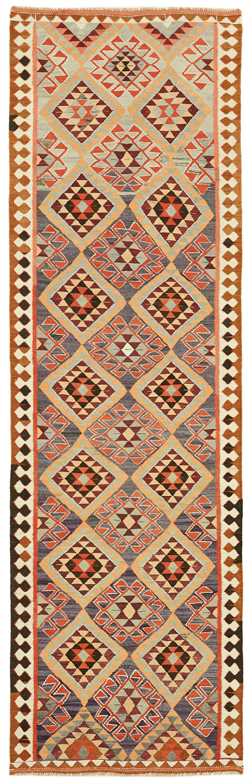 Vintage Heriki Kilim Runner - Collected Corridor 111x350cm at Sama Rugs