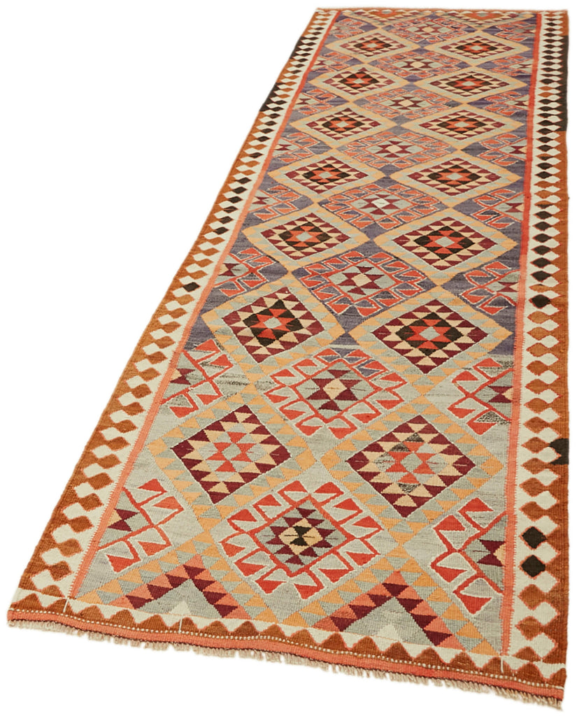 Vintage Heriki Kilim Runner - Collected Corridor 111x350cm detail image 3 at Sama Rugs