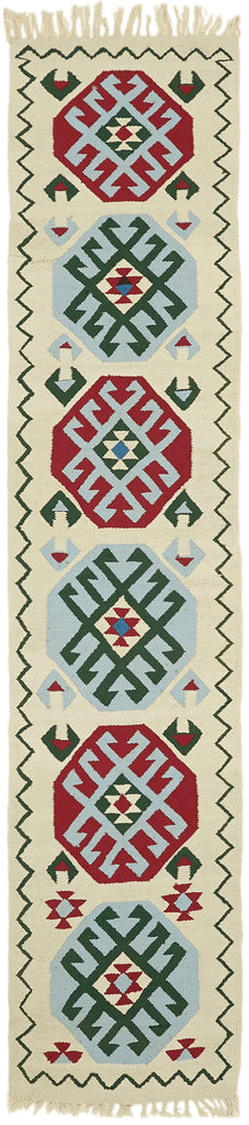 Vintage Heriki Kilim Runner - Restored Nomad 85x375cm at Sama Rugs