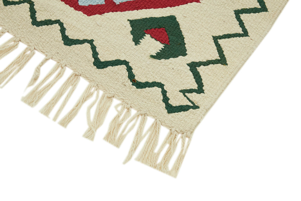 Vintage Heriki Kilim Runner - Restored Nomad 85x375cm detail image 4 at Sama Rugs