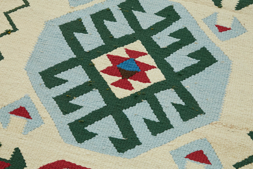 Vintage Heriki Kilim Runner - Restored Nomad 85x375cm detail image 5 at Sama Rugs