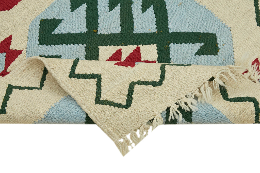 Vintage Heriki Kilim Runner - Restored Nomad 85x375cm detail image 6 at Sama Rugs
