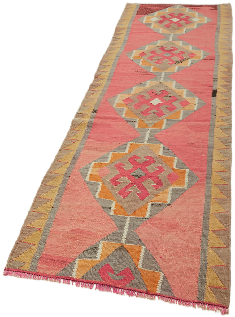 Vintage Heriki Kilim Runner - Wanderer 102x322cm detail image 3 at Sama Rugs