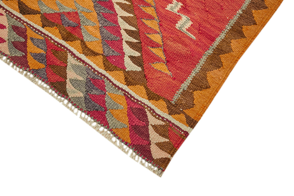 Vintage Heriki Kilim Runner - Anatolian Passage 93x343cm detail image 4 at Sama Rugs