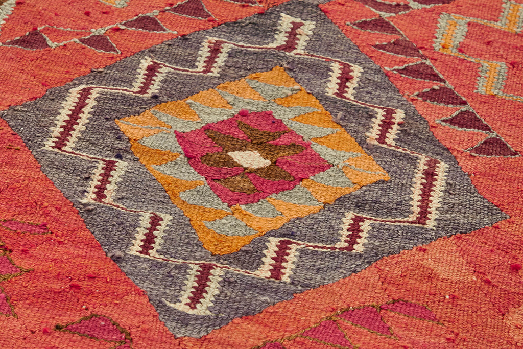 Vintage Heriki Kilim Runner - Anatolian Passage 93x343cm detail image 5 at Sama Rugs