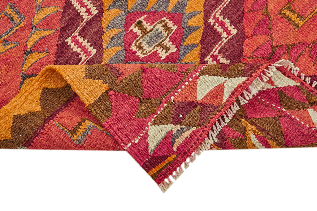Vintage Heriki Kilim Runner - Anatolian Passage 93x343cm detail image 6 at Sama Rugs