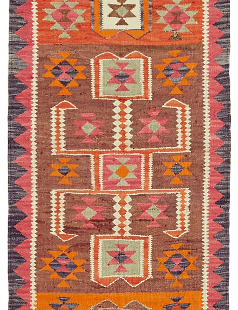 Vintage Heriki Kilim Runner - Crafted Archive 93x316cm