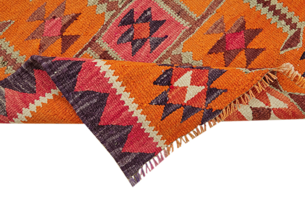 Vintage Heriki Kilim Runner - Crafted Archive 93x316cm detail image 6 at Sama Rugs