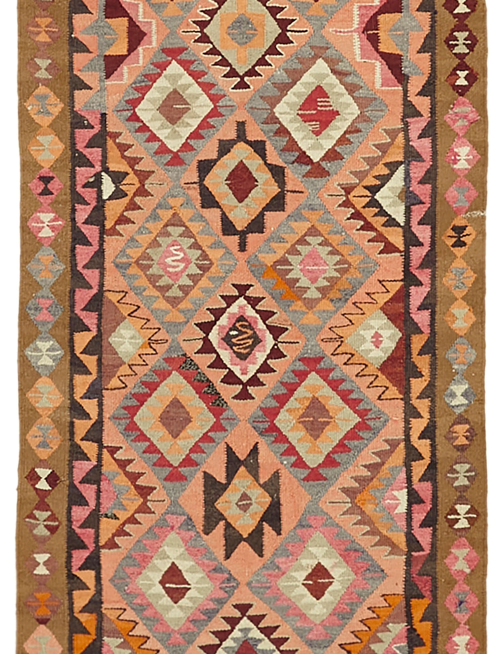 Vintage Heriki Kilim Runner - Heritage Weave 103x316cm