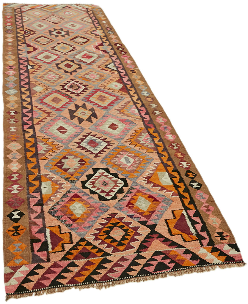 Vintage Heriki Kilim Runner - Heritage Weave 103x316cm detail image 2 at Sama Rugs
