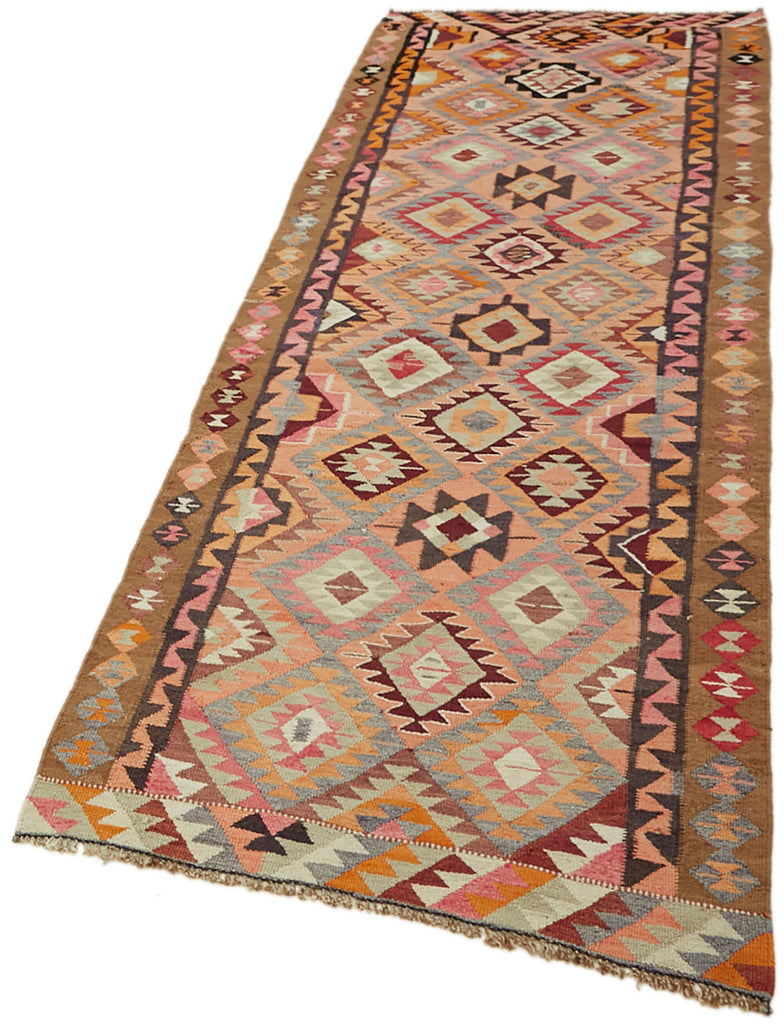 Vintage Heriki Kilim Runner - Heritage Weave 103x316cm detail image 3 at Sama Rugs