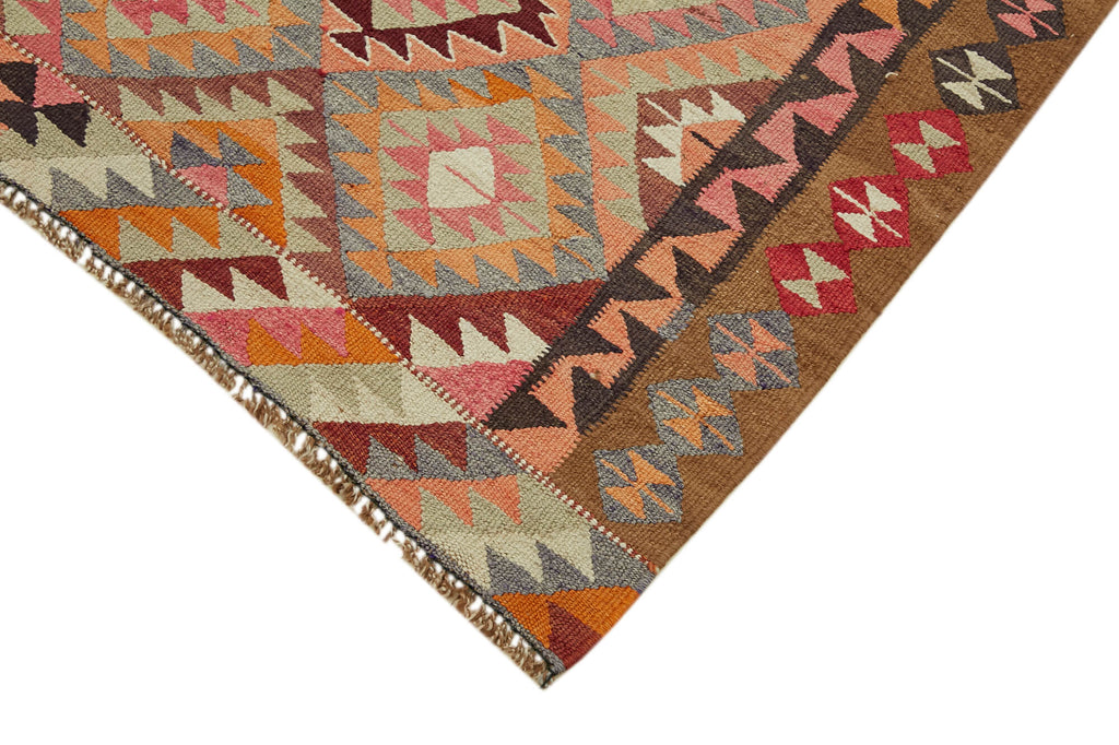 Vintage Heriki Kilim Runner - Heritage Weave 103x316cm detail image 4 at Sama Rugs