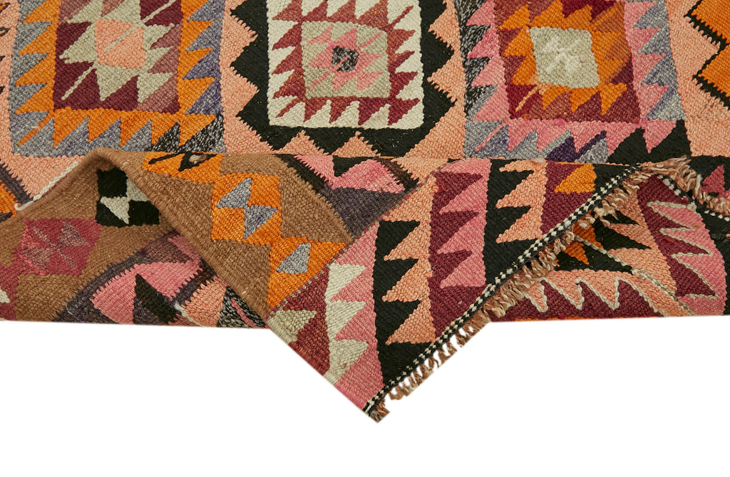 Vintage Heriki Kilim Runner - Heritage Weave 103x316cm detail image 6 at Sama Rugs