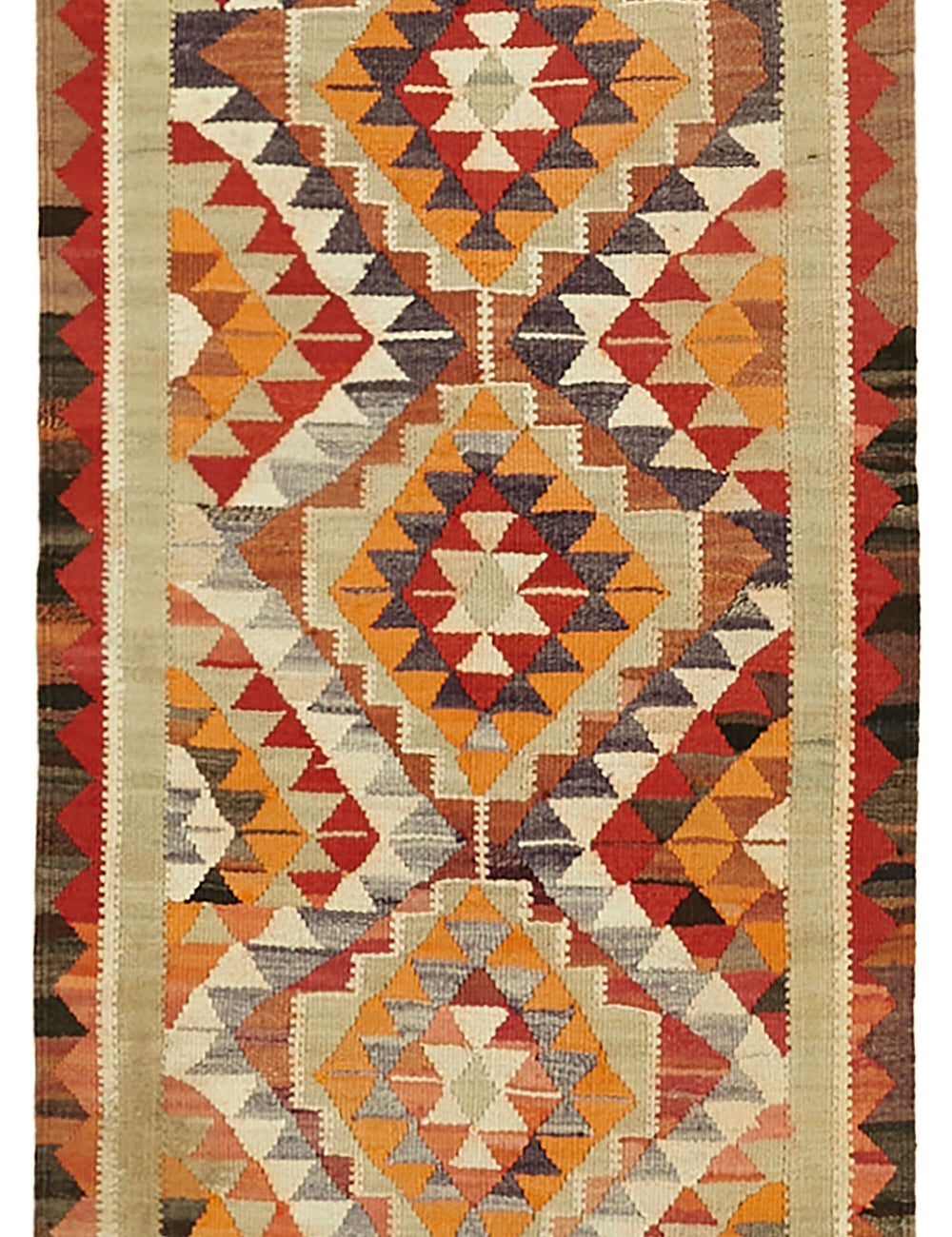 Vintage Heriki Kilim Runner - Worldly Runner 98x320cm