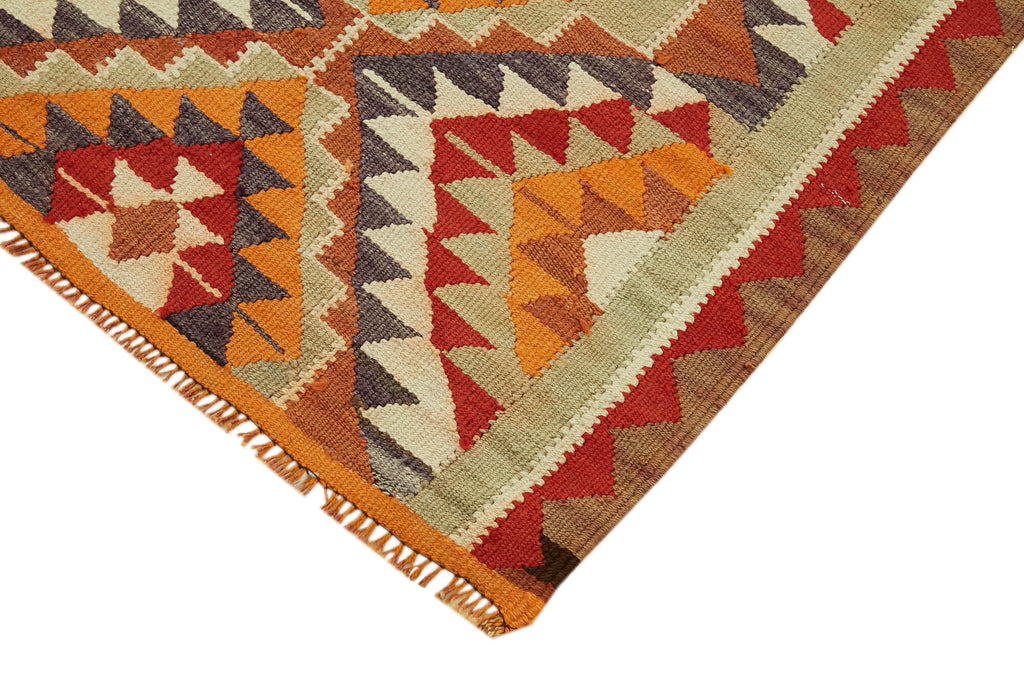 Vintage Heriki Kilim Runner - Worldly Runner 98x320cm detail image 4 at Sama Rugs