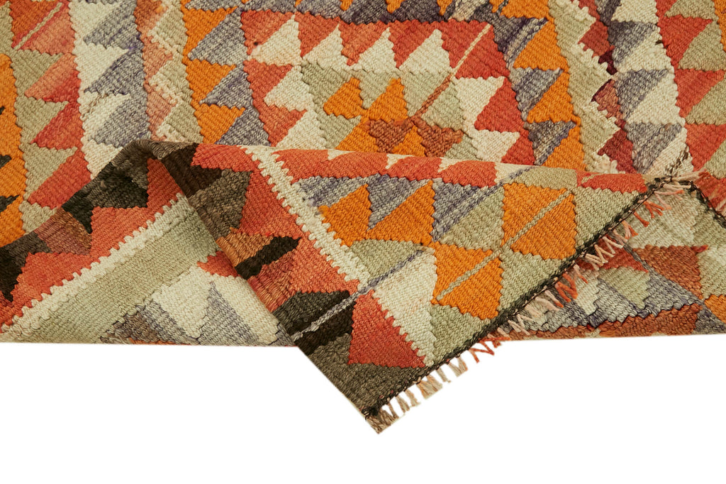 Vintage Heriki Kilim Runner - Worldly Runner 98x320cm detail image 6 at Sama Rugs