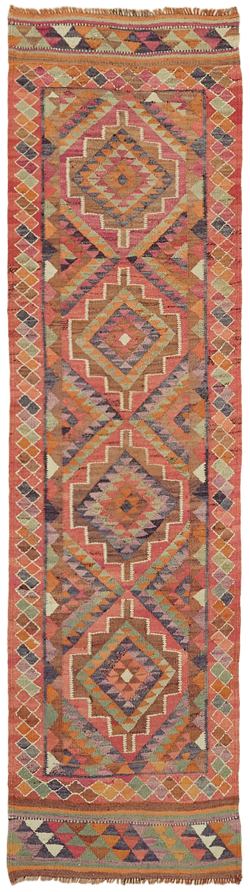 Vintage Heriki Kilim Runner - Nomad Heritage 97x317cm at Sama Rugs
