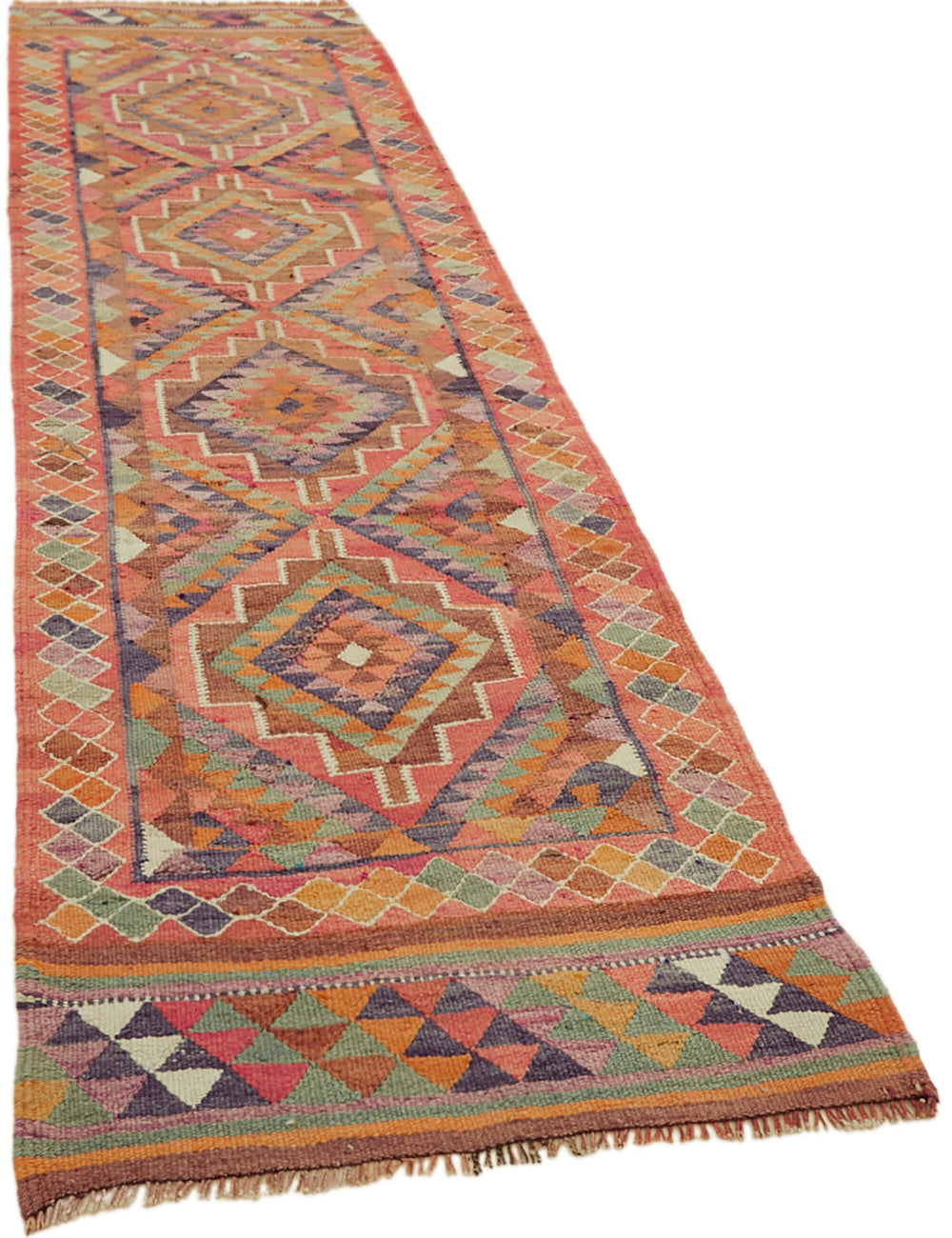 Vintage Heriki Kilim Runner - Nomad Heritage 97x317cm