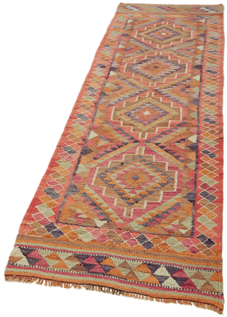Vintage Heriki Kilim Runner - Nomad Heritage 97x317cm detail image 3 at Sama Rugs
