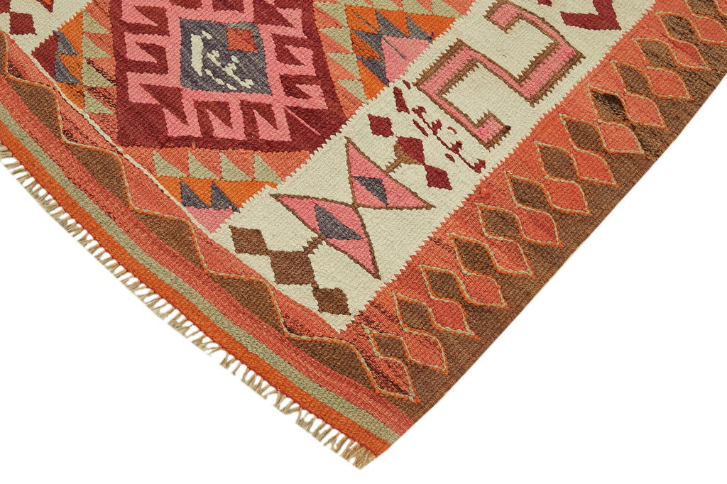Vintage Heriki Kilim Runner - Anatolian Archive 110x318cm detail image 4 at Sama Rugs