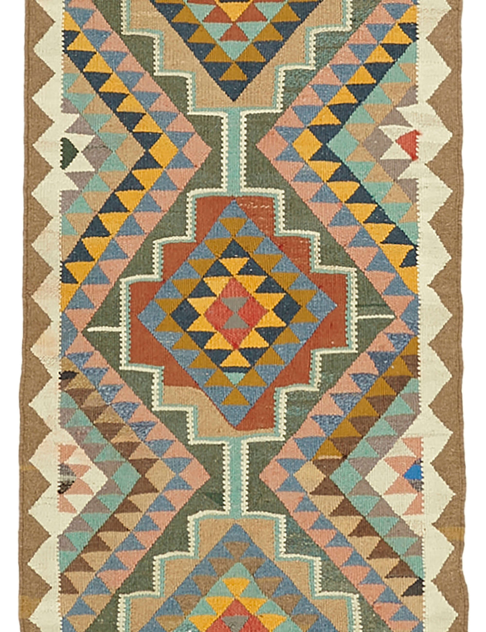 Vintage Heriki Kilim Runner - World Collected 95x360cm