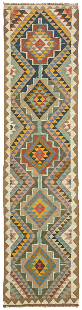 Vintage Heriki Kilim Runner - World Collected 95x360cm at Sama Rugs