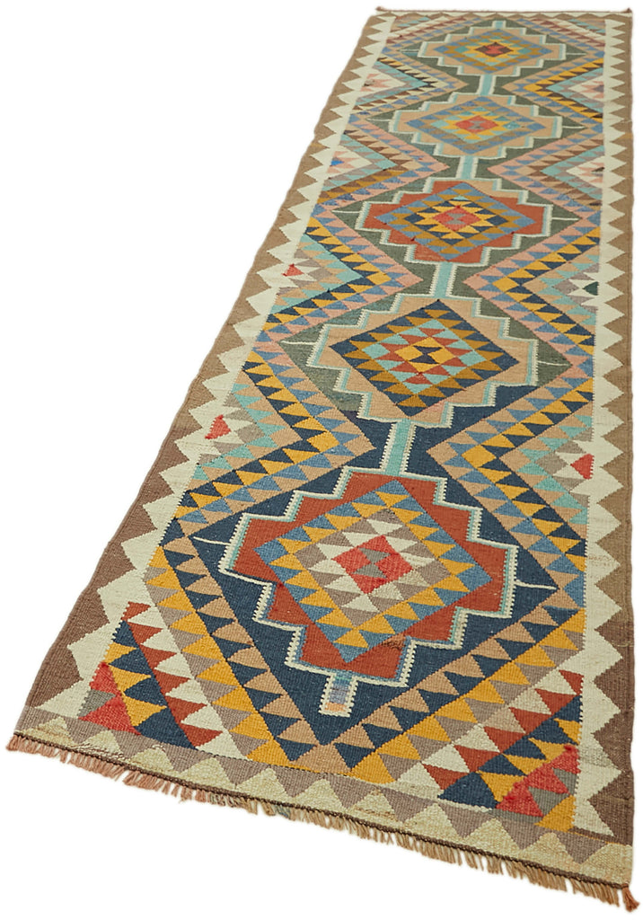 Vintage Heriki Kilim Runner - World Collected 95x360cm detail image 3 at Sama Rugs