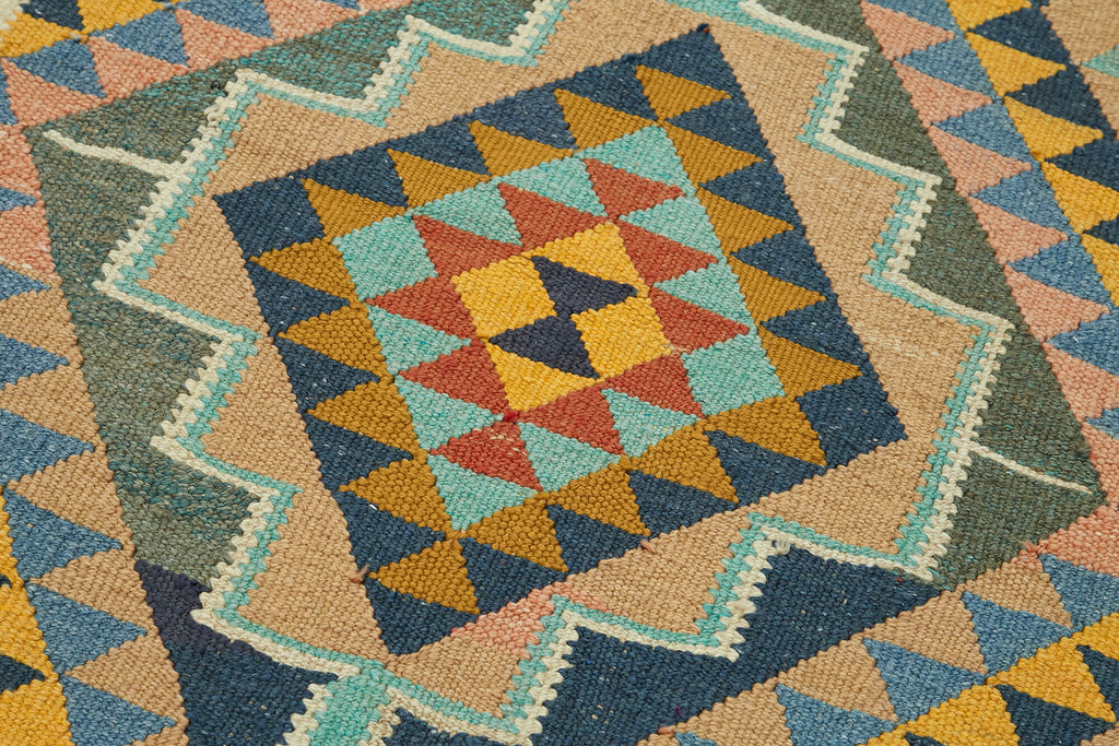 Vintage Heriki Kilim Runner - World Collected 95x360cm detail image 5 at Sama Rugs