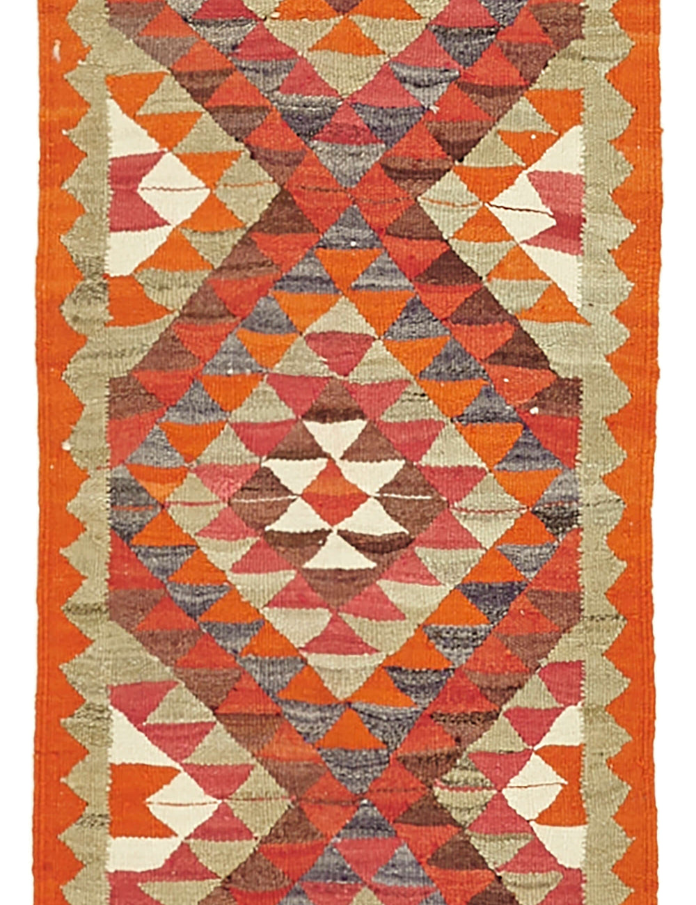 Vintage Heriki Kilim Runner - Old World Passage 86x326cm