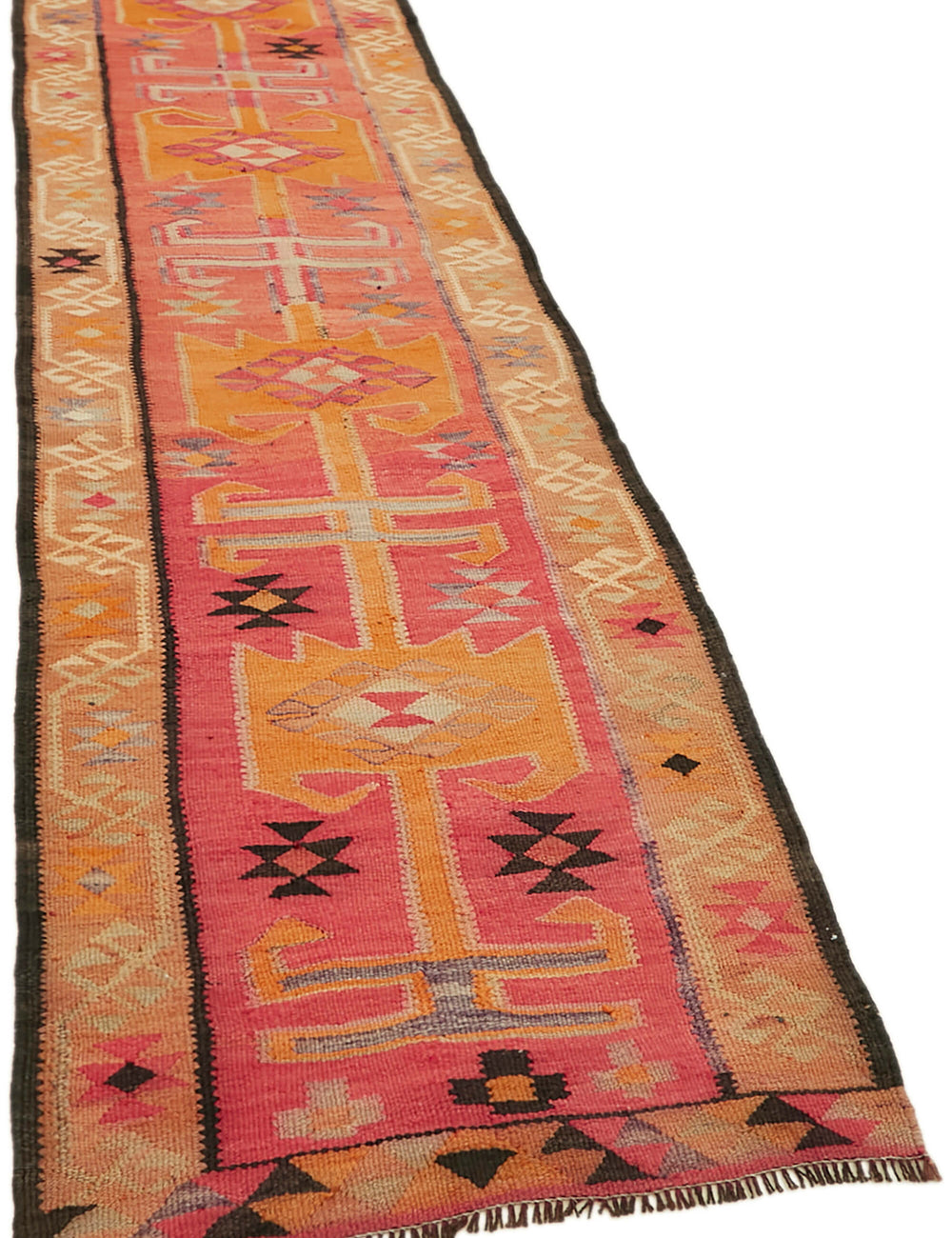 Vintage Heriki Kilim Runner - Hand Restored 82x312cm