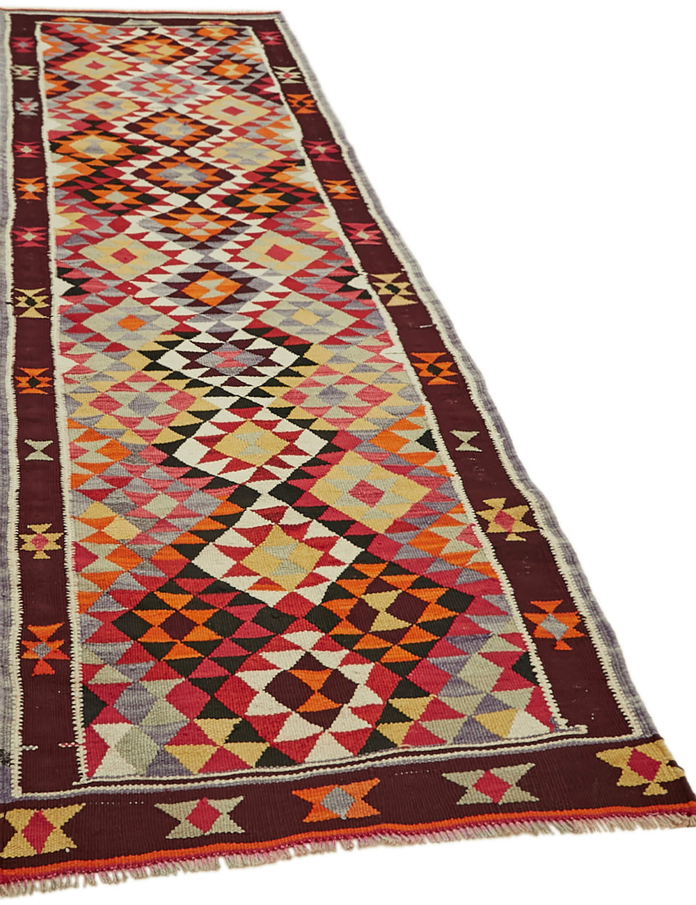 Vintage Heriki Kilim Runner - Collected Kilim 102x320cm