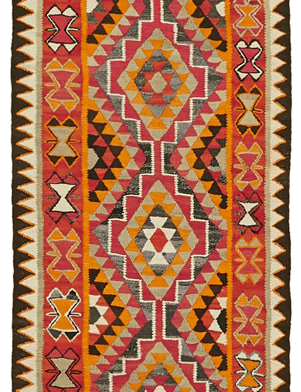 Vintage Heriki Kilim Runner - Woven Journey 100x326cm