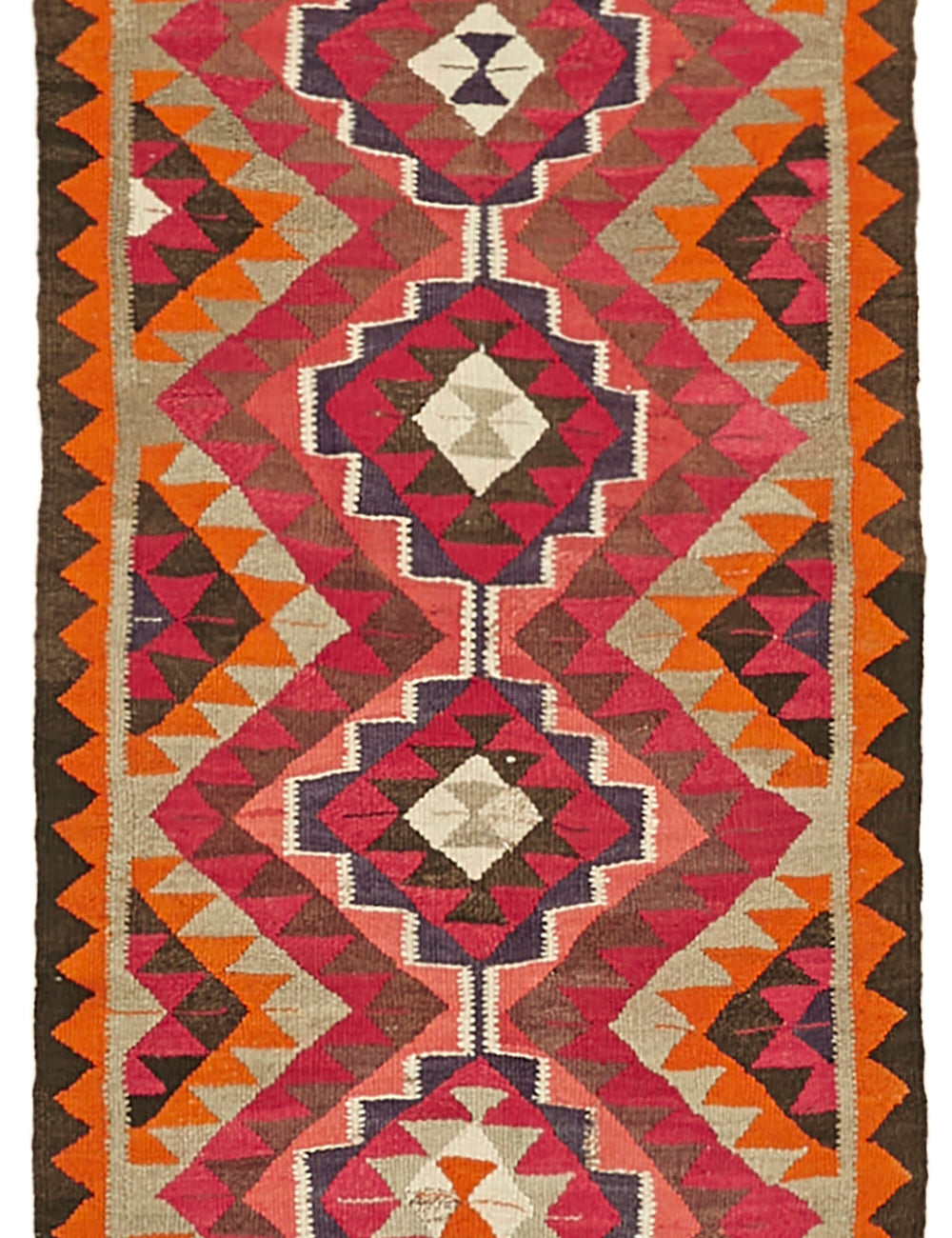 Vintage Heriki Kilim Runner - Timeless Passage 105x340cm