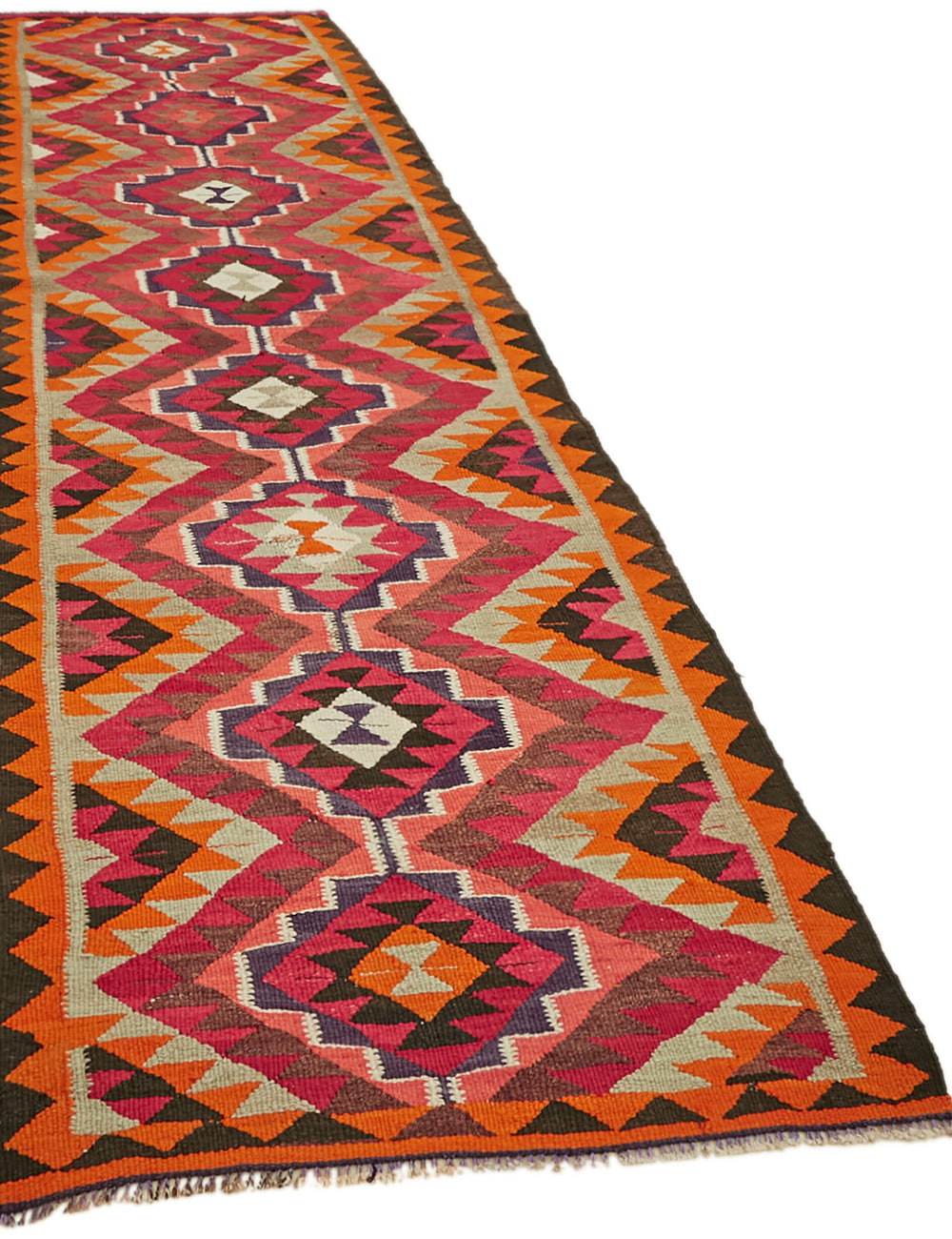 Vintage Heriki Kilim Runner - Timeless Passage 105x340cm