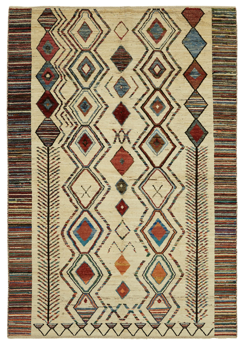 Beige Tribal Atlas Rug – 2.01 x 2.91